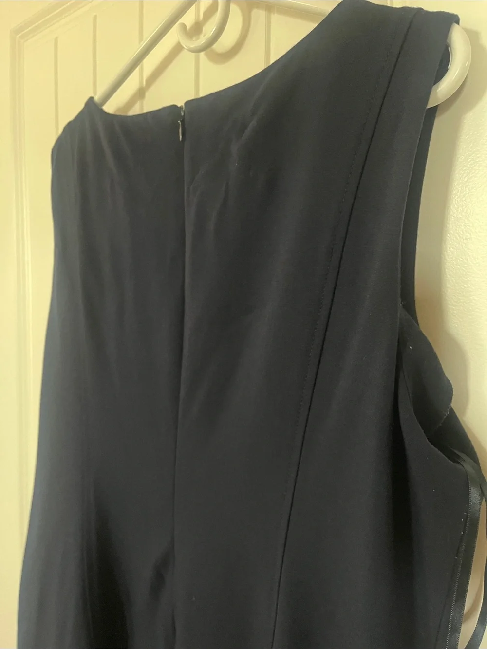 Talbots Navy Sleeveless A-Line Midi Dress - Picture 6 of 7